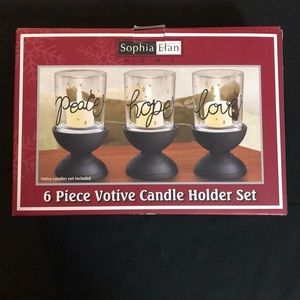 Votive candle holder set -NIB